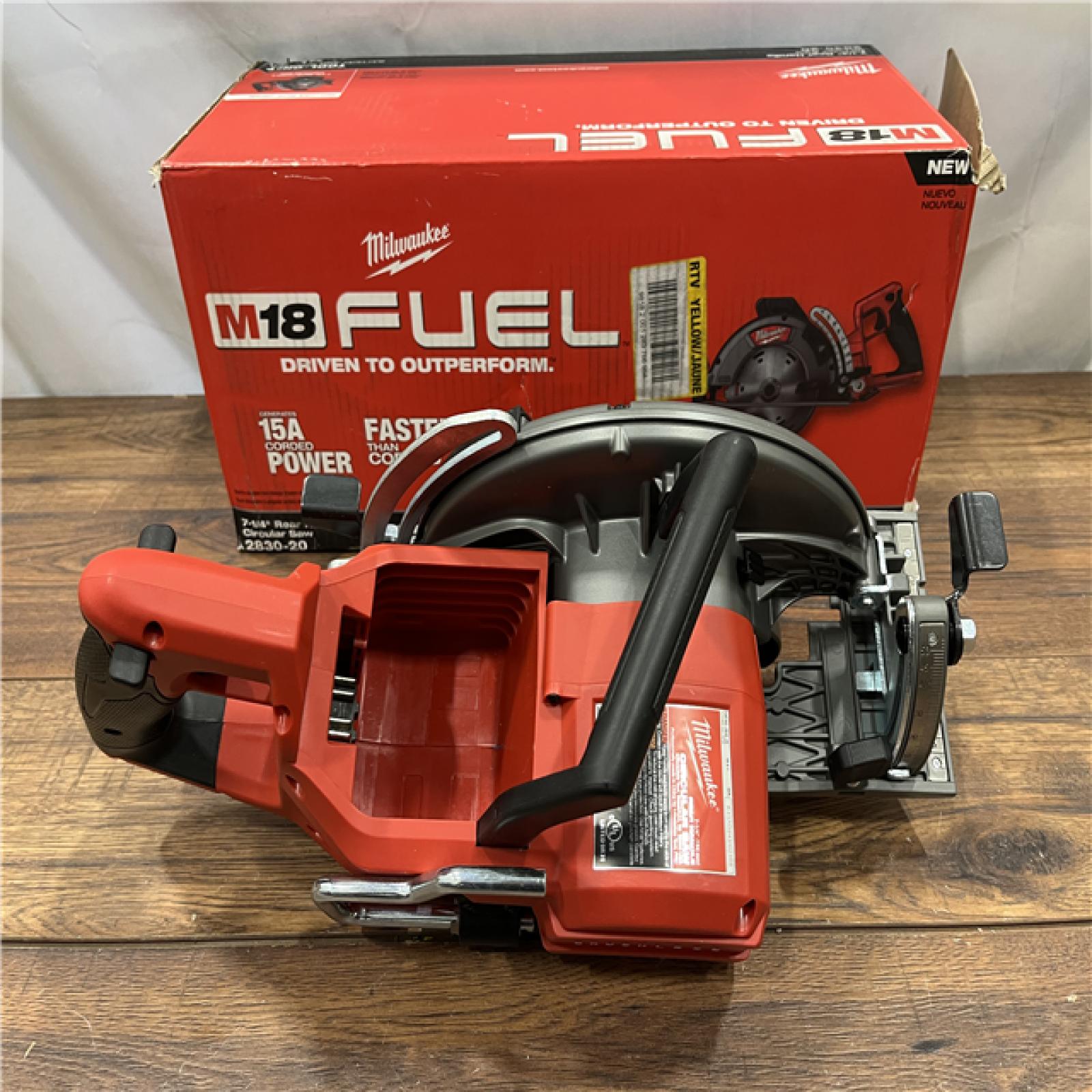 AS IS Milwaukee 2830-20 Rear Handle Circular Saw M18 FUEL 7-1/4  Cordless Brushless Tool Only