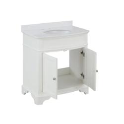 DALLAS LOCATION - Home Decorators Collection Terryn 31 in. Single Sink White Bath Vanity with White Cultured Marble Top - PALLET  (  2 UNITS )