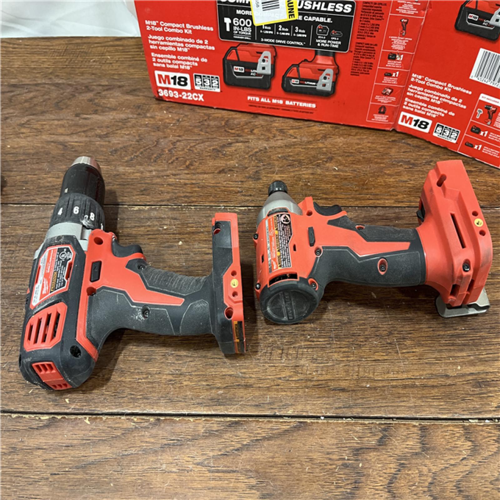 AS-ISMilwaukee M18 Compact Brushless 2-Tool Combo Kit