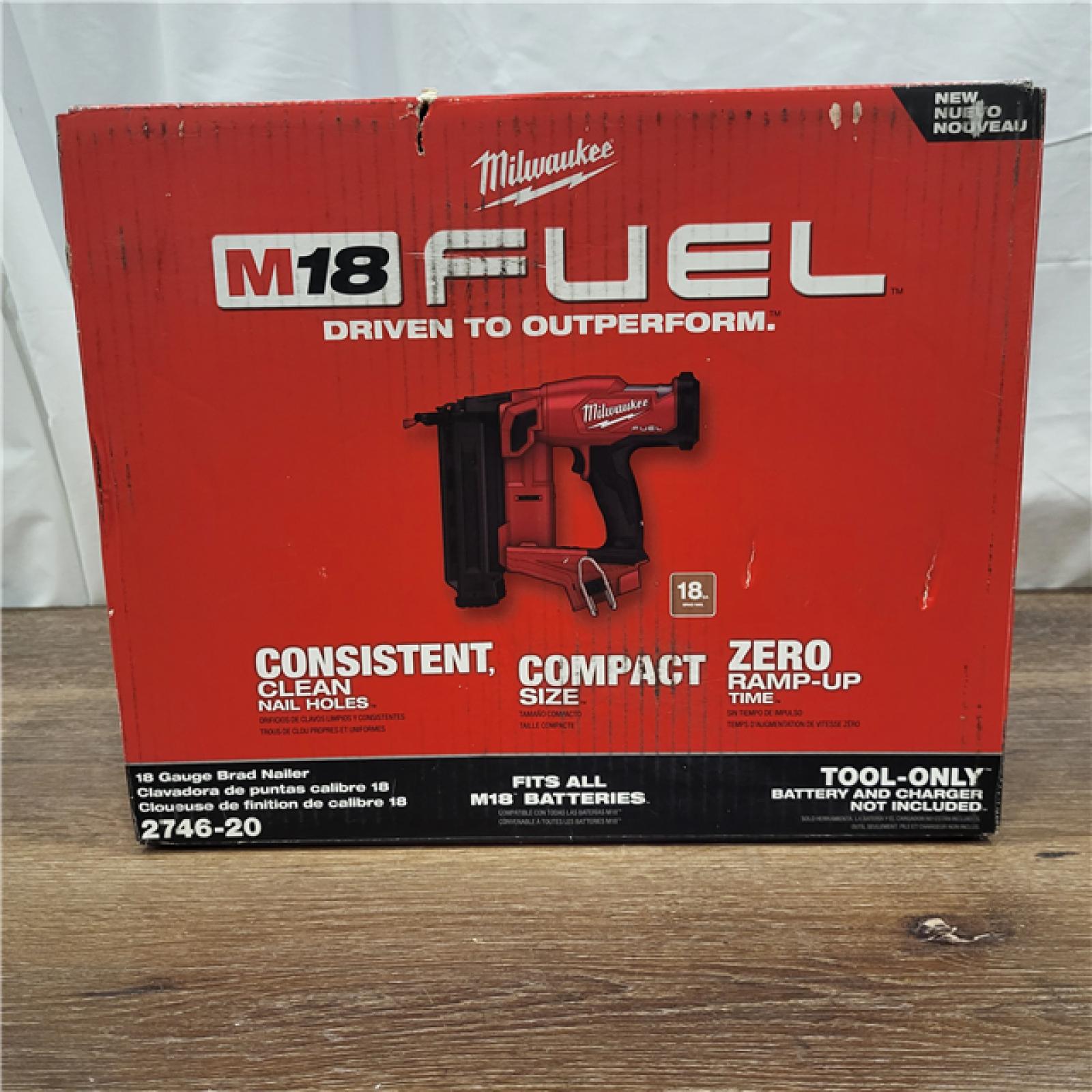 AS-IS Milwaukee M18 Fuel 18V Brushless 18-Gauge Brad Nailer 2746-20 (Bare Tool)