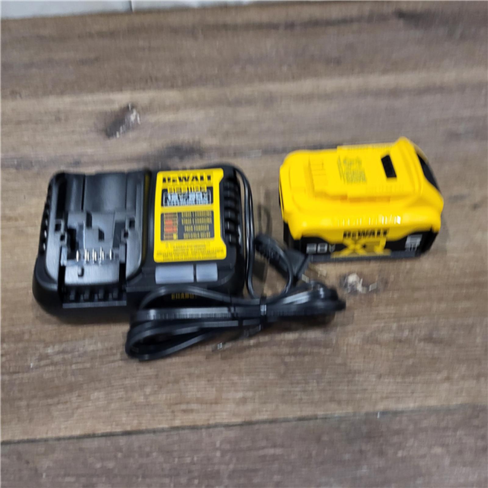 AS-IS DEWALT 20-Volt Maximum XR 5.0 Ah Battery Pack and Charger