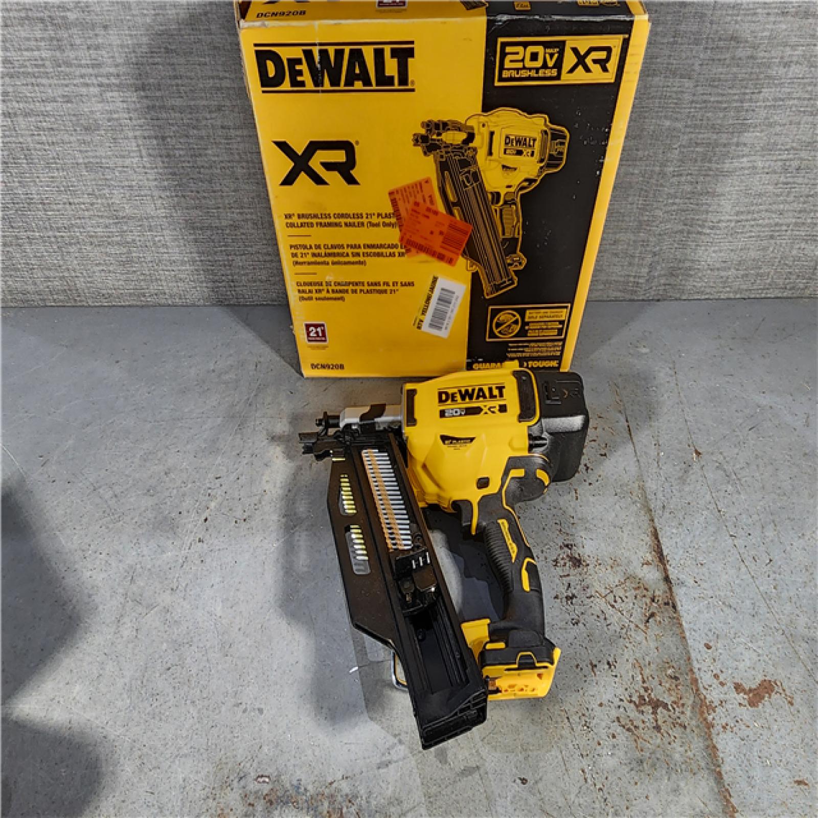 HOUSTON LOCATION - AS-IS DEWALT 20-Volt 21Â° Cordless Framing Nailer (Tool-Only)