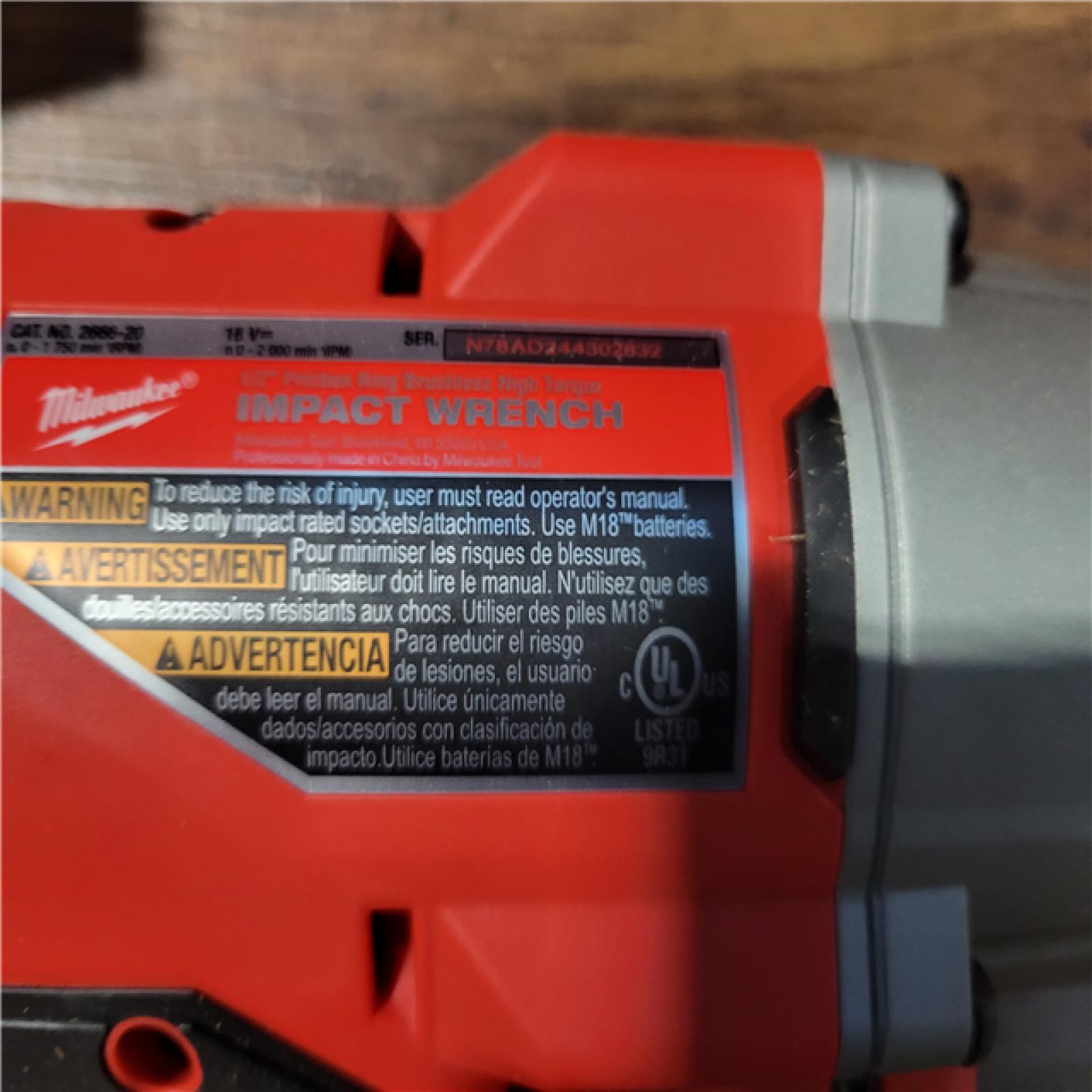 CALIFORNIA AS-IS MILWAUKEE M18 9-TOOL COMBO KIT(BATTERIES AND CHARGER NOT INCLUDED)