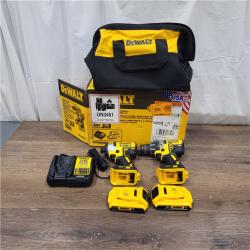 AS-IS 20V MAX XR Cordless Brushless Drill/Impact 2 Tool Combo Kit with (2) 20V 2.0Ah Batteries and Charger