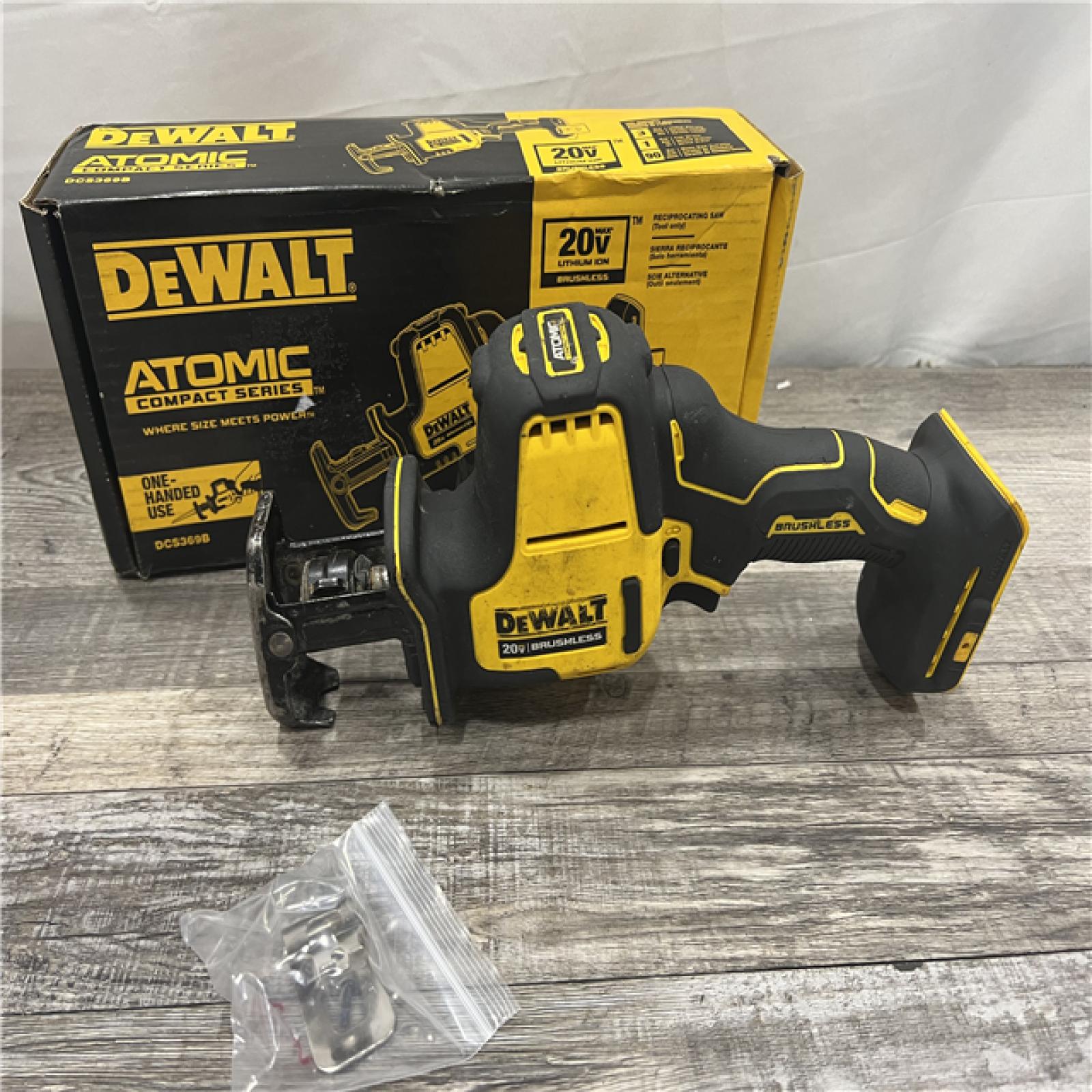 AS-IS Dewalt DCS369B ATOMIC 20V MAX Cordless One-Handed Reciprocating Saw (Tool Only)