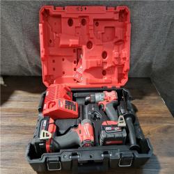 CALIFORNIA AS-IS MILWAUKEE M18 FUEL 2-TOOL COMBO KIT(BATTERIES AND CHARGER INCLUDED)