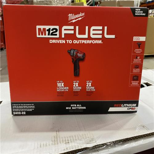 NEW! Milwaukee M12 FUEL 2SPD Screwdriver Kit