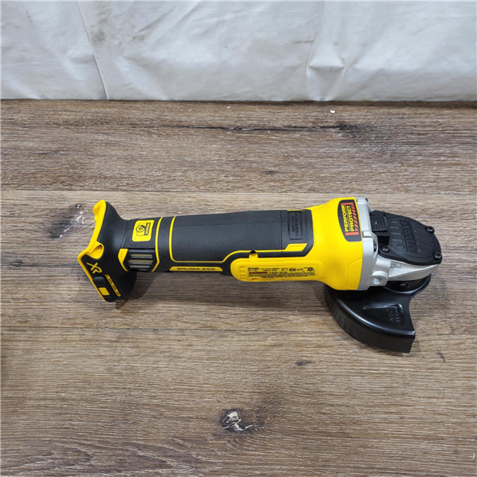 AS-IS DeWalt DCG405B 20V Max XR 4.5-Inch Slide Switch Small Angle Grinder (Tool Only)