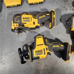 HOUSTON LOCATION - AS-IS DeWalt 20V MAX ATOMIC Cordless Brushless 4 Tool Combo Kit