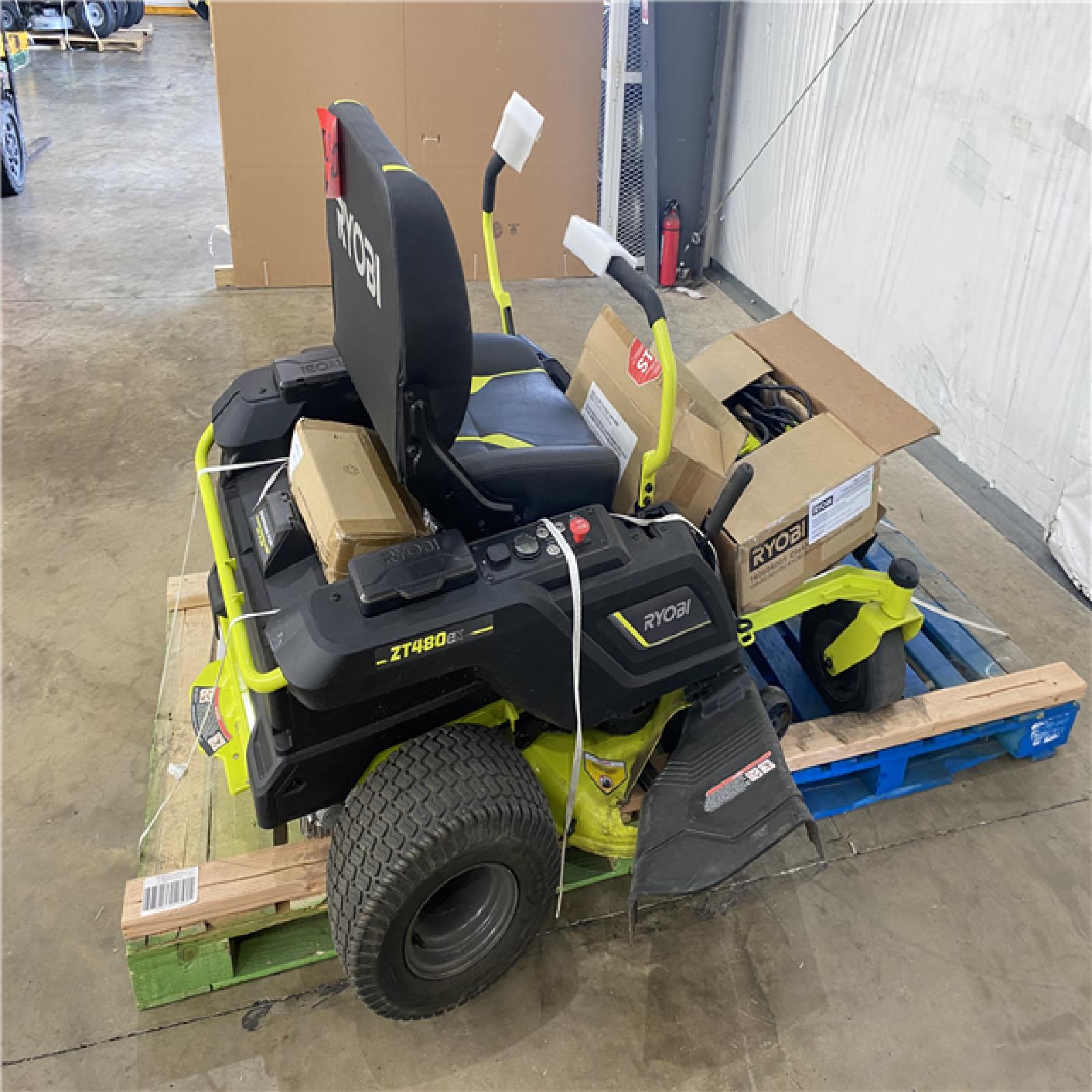 Houston Location - AS-IS Ryobi ZT480ex 42 in. Brushless Electric Zero Turn Riding Mower