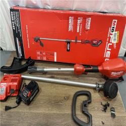 AS-IS Milwaukee M18 FUEL 18V Lithium-Ion Brushless Cordless String Trimmer with QUIK-LOK Attachment Capability and 8.0 Ah Battery