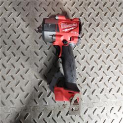 HOUSTON LOCATION - AS-IS Milwaukee M18 18V Fuel 1/2  Mid-Torque Impact Wrench Cordless Lithium-Ion Brushless with Friction Ring 2962-20 (TOOL ONLY)