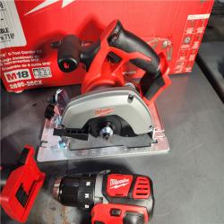 HOUSTON LOCATION - AS-IS (APPEARS LIKE NEW) Milwaukee M18 18-Volt Lithium-Ion Cordless Combo Tool Kit (5-Tool) with (1) 3.0Ah and (1) 1.5Ah Battery, (1) Charger, (1) Tool Bag