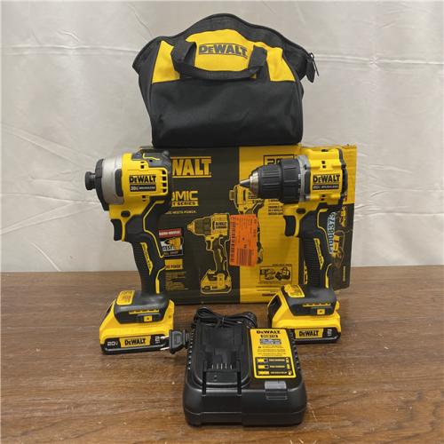 AS-IS DEWALT ATOMIC 20-Volt MAX Lithium-Ion Cordless Combo Kit (2-Tool) with (2) 2.0Ah Batteries, Charger and Bag