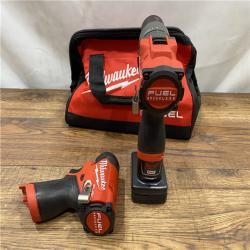 AS IS Milwaukee 3497-22 12V Brushless Hammer Drill and Impact Driver Combo Kit