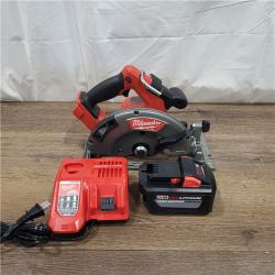 AS-IS M18 FUEL 18V Lithium-Ion Brushless Cordless 7-1/4 in. Circular Saw Kit with One 5.0Ah Battery, Charger, Tool Bag