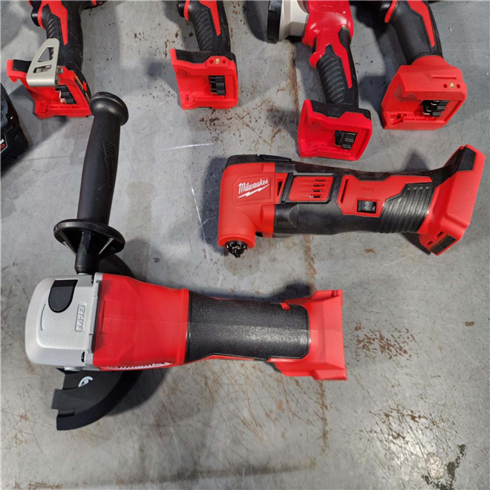 HOUSTON LOCATION - AS-IS M18 18-Volt Lithium-Ion Cordless Combo Kit (9-Tool) with (2) Batteries, Charger, and Tool Bag