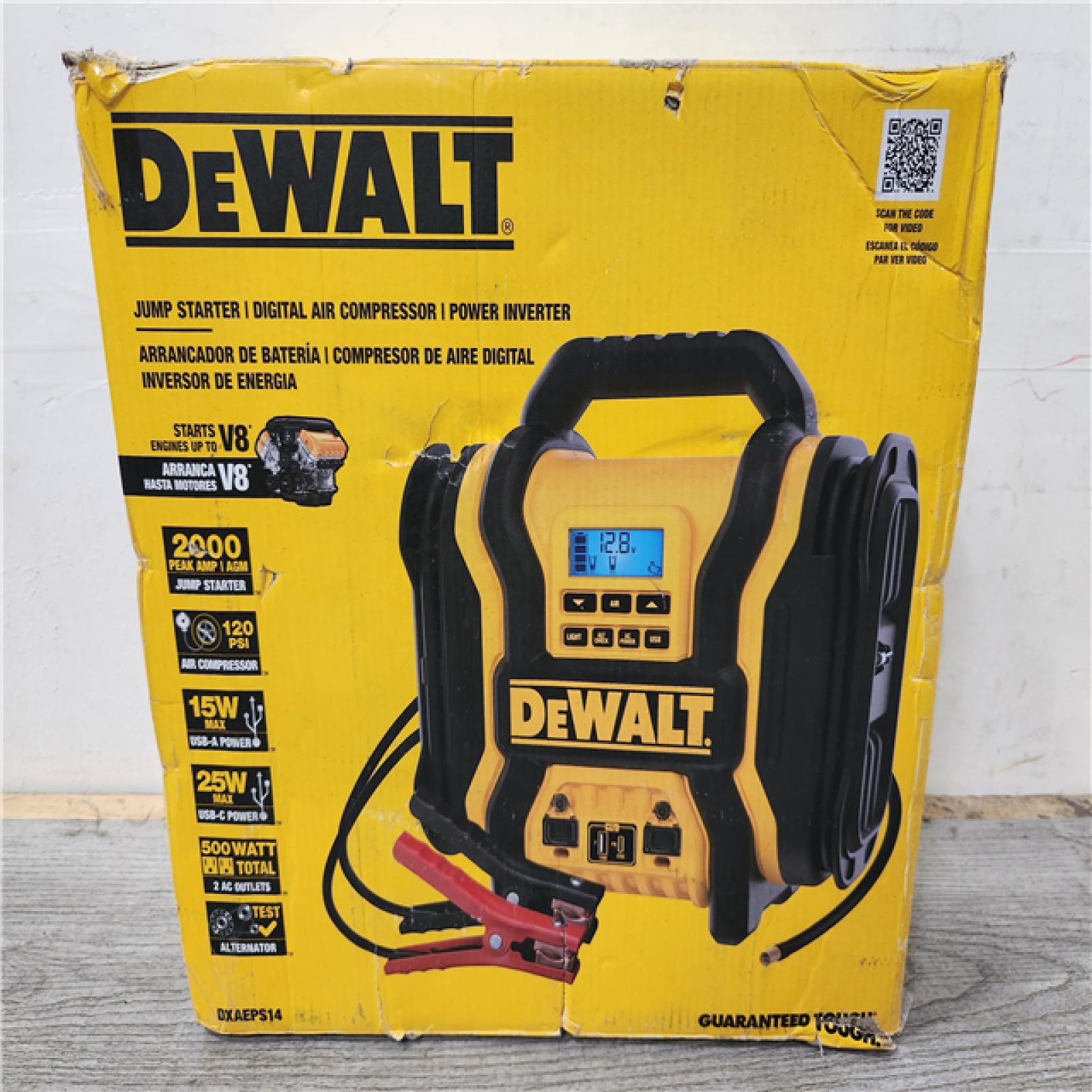 Phoenix Location DEWALT Portable Power 2000 Peak Amp Jump Starter w/Digital Compressor