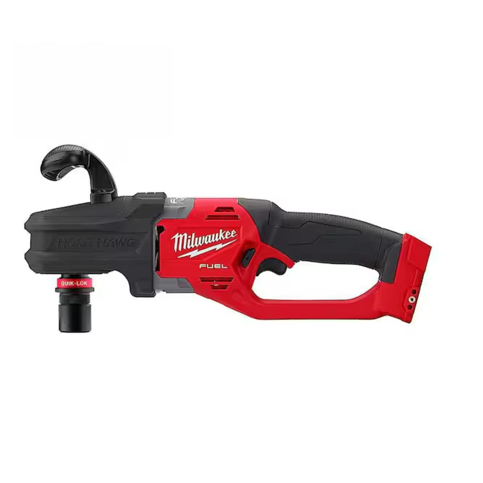 NEW! - Milwaukee M18 FUEL 18V Lithium-Ion Brushless Cordless Hole Hawg 7/16 in. Right Angle Drill W/ Quick-Lok (Tool-Only)