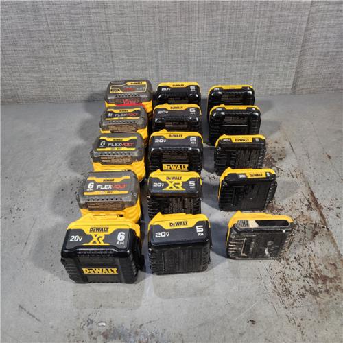 HOUSTON LOCATION - AS-IS DEWALT BATTERY PACK QTY - 15