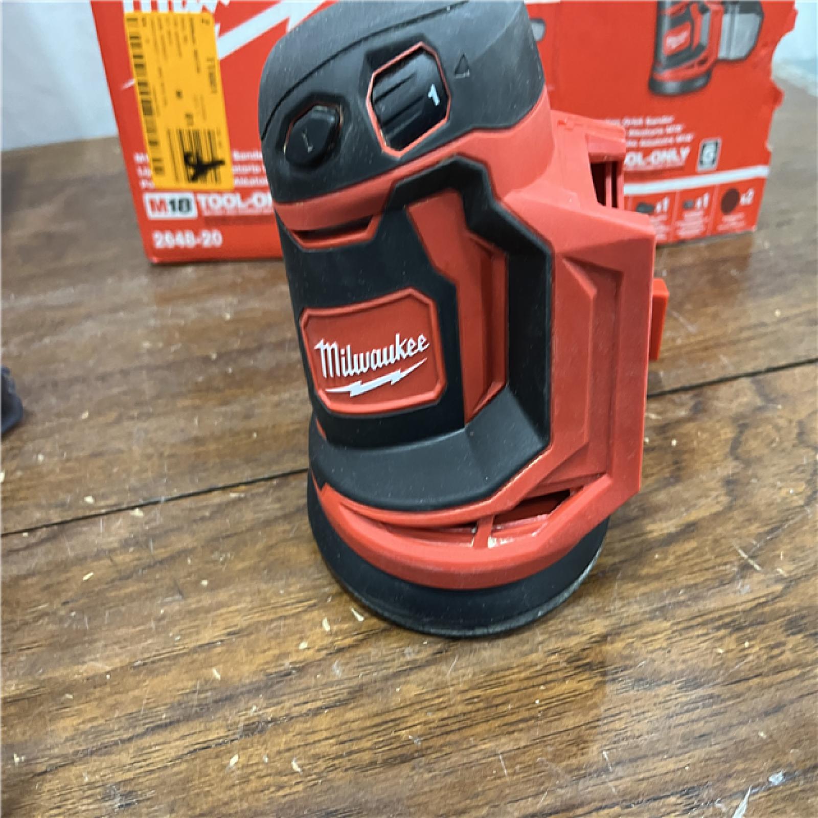 AS-IS Milwaukee 2648-20 - M18 5  7000-12000 Opm Cordless Variable Speed Random Orbital Sander