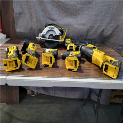 CALIFORNIA NEW DEWALT 6-TOOL COMBO KIT(2 BATTERIES, CHARGER, AND BAG INCLUDED)