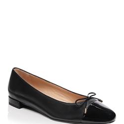 NEW! Stuart Weitzman Women's Slip on Patent Cap Flats - Black - SZ 6B