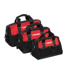 DALLAS LOCATION - Husky 18 in., 15 in. and 12 in. Tool Bag Combo PALLET - (40 UNITS)