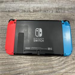 AS-IS Nintendo Switch with Neon Blue and Neon Red Joy-Con