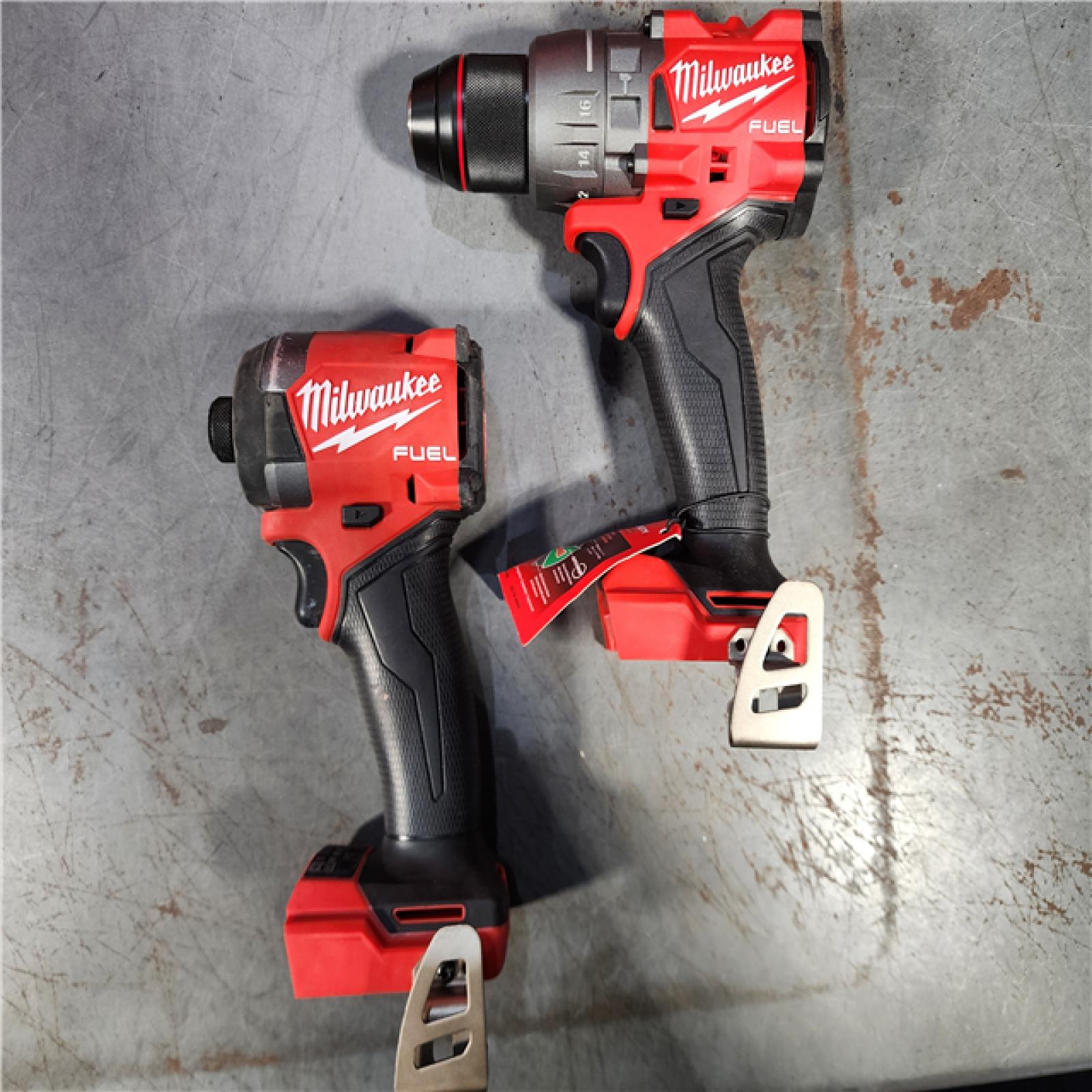 HOUSTON LOCATION - AS-IS Milwaukee M18 FUEL 18V Lithium-Ion Brushless Cordless Hammer Drill and Impact Driver Combo Kit (2-Tool) with 2 Batteries