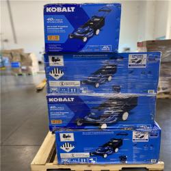 DALLAS LOCATION - Kobalt Gen4 40-volt 20-in Cordless Self-propelled Lawn Mower 6 Ah (1-Battery and Charger Included) PALLET -( 7 UNITS)