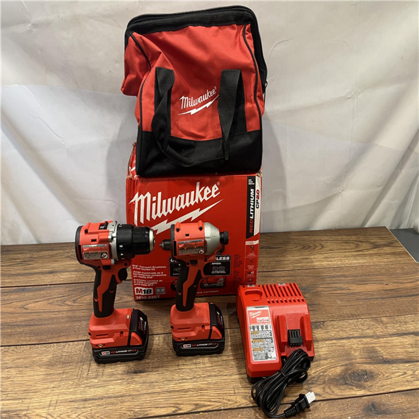 AS IS Milwaukee M18 Compact Brushless 2-Tool Combo Kit