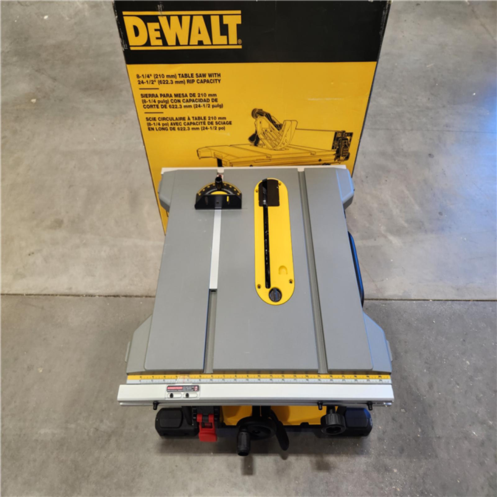 AS-IS DEWALT 15 Amp Corded 8-1/4 in. Compact Portable Jobsite Tablesaw