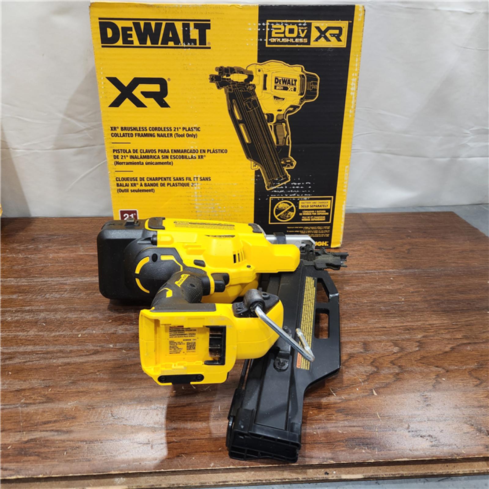 AS-IS DEWALT 20-Volt 21Â° Cordless Framing Nailer (Tool-Only)