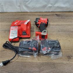 AS-IS Milwaukee 2854-22R M18 FUEL 18V Lithium-Ion Brushless Cordless 3/8 in. Compact Impact Wrench with Friction Ring Kit