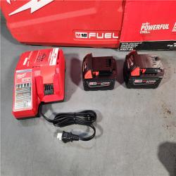 HOUSTON LOCATION - AS-IS (APPEARS LIKE NEW) Milwaukee M18 FUEL 18V Lithium-Ion Brushless Cordless Hammer Drill and Impact Driver Combo Kit (2-Tool) with 2 Batteries