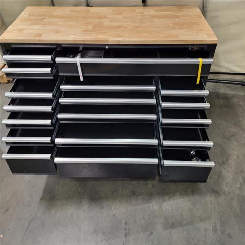 CALIFORNIA AS IS husky 72in. 18-drawer mobile workbench