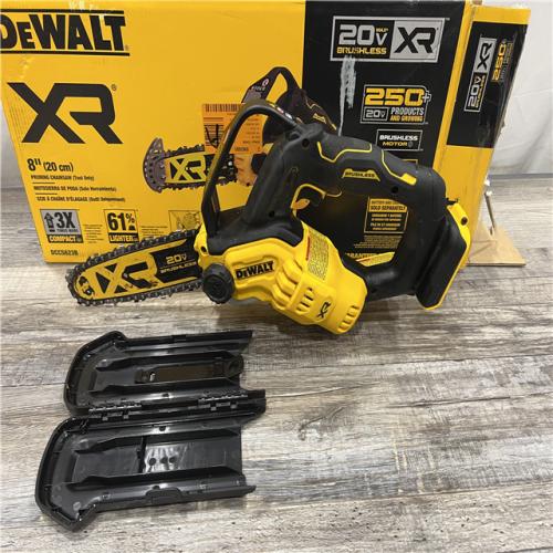 AS-IS DEWALT 20V MAX 8 in. Brushless Cordless Battery Powered Pruning Chainsaw (Tool Only)