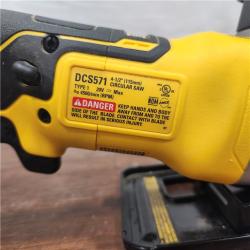 AS-IS DEWALT  ATOMIC 20V MAX Cordless Brushless 4-1/2 in. Circular Saw (Tool Only)