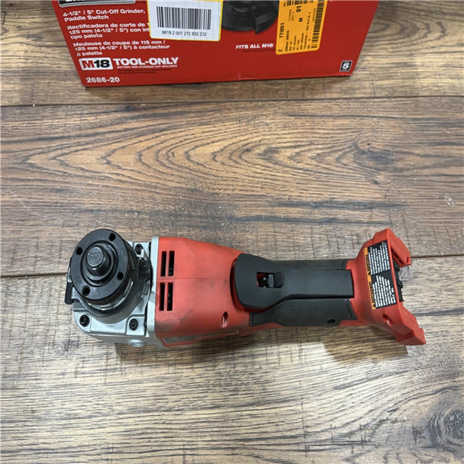 AS-IS Milwaukee 2686-20 18V Cordless 4.5 /5  Grinder W/ Paddle Switch (Tool Only)