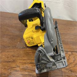 AS-ISDEWALT FLEXVOLT 60V MAX Cordless Brushless 7-1/4 in. Wormdrive Style Circular Saw (Tool Only)