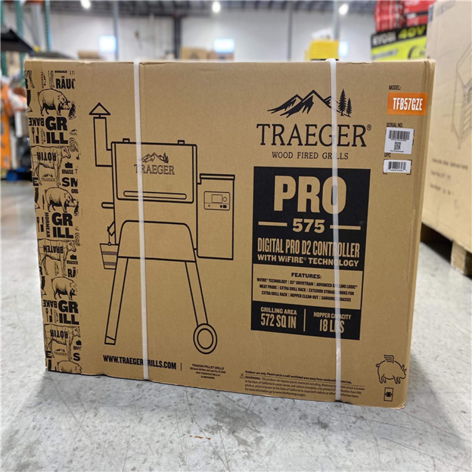 DALLAS LOCATION - Traeger Pro 575 Wifi Pellet Grill and Smoker in Bronze