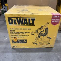 NEW DEWALT 15 Amp Corded 12 in. Double Bevel Sliding Compound Miter Saw, Blade Wrench and Material Clamp