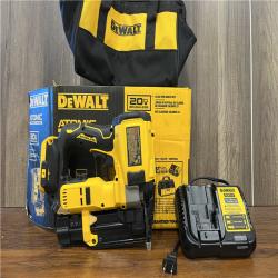 AS-IS DEWALT ATOMIC 20V MAX Lithium Ion Cordless 23 Gauge Pin Nailer /Charger