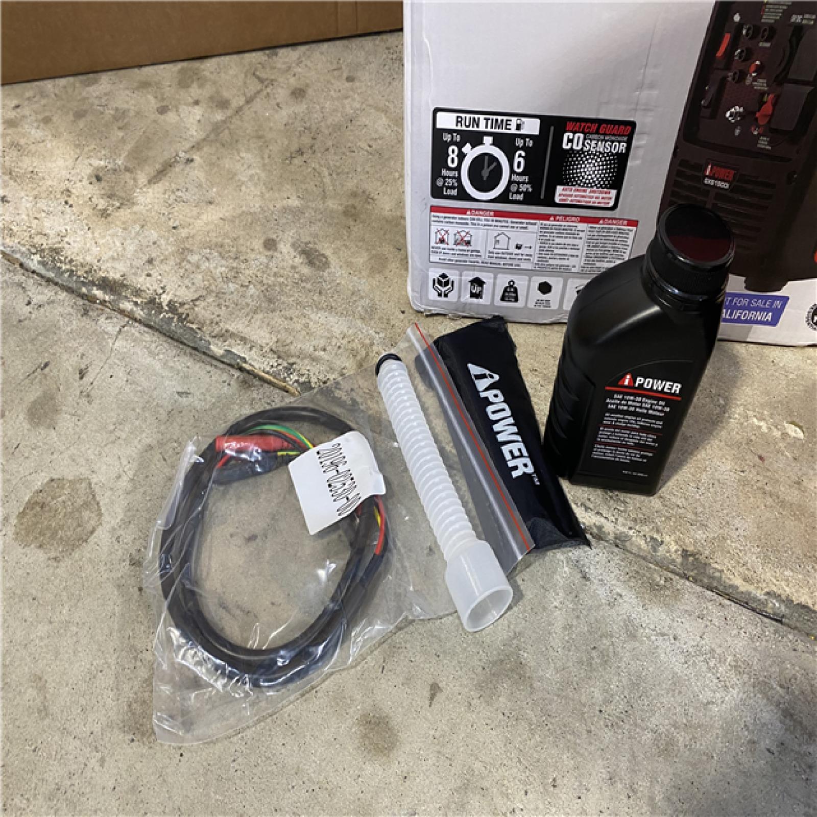 HOUSTON LOCATION - AS-IS 1500-Watt Recoil Start Gasoline Powered Ultra-Light Inverter Generator with 60cc OHV Engine and CO Sensor Shutdown