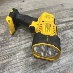 AS-IS DEWALT 20-Volt MAX Lithium-Ion Cordless Jobsite Spotlight With a 3.0AH Battery