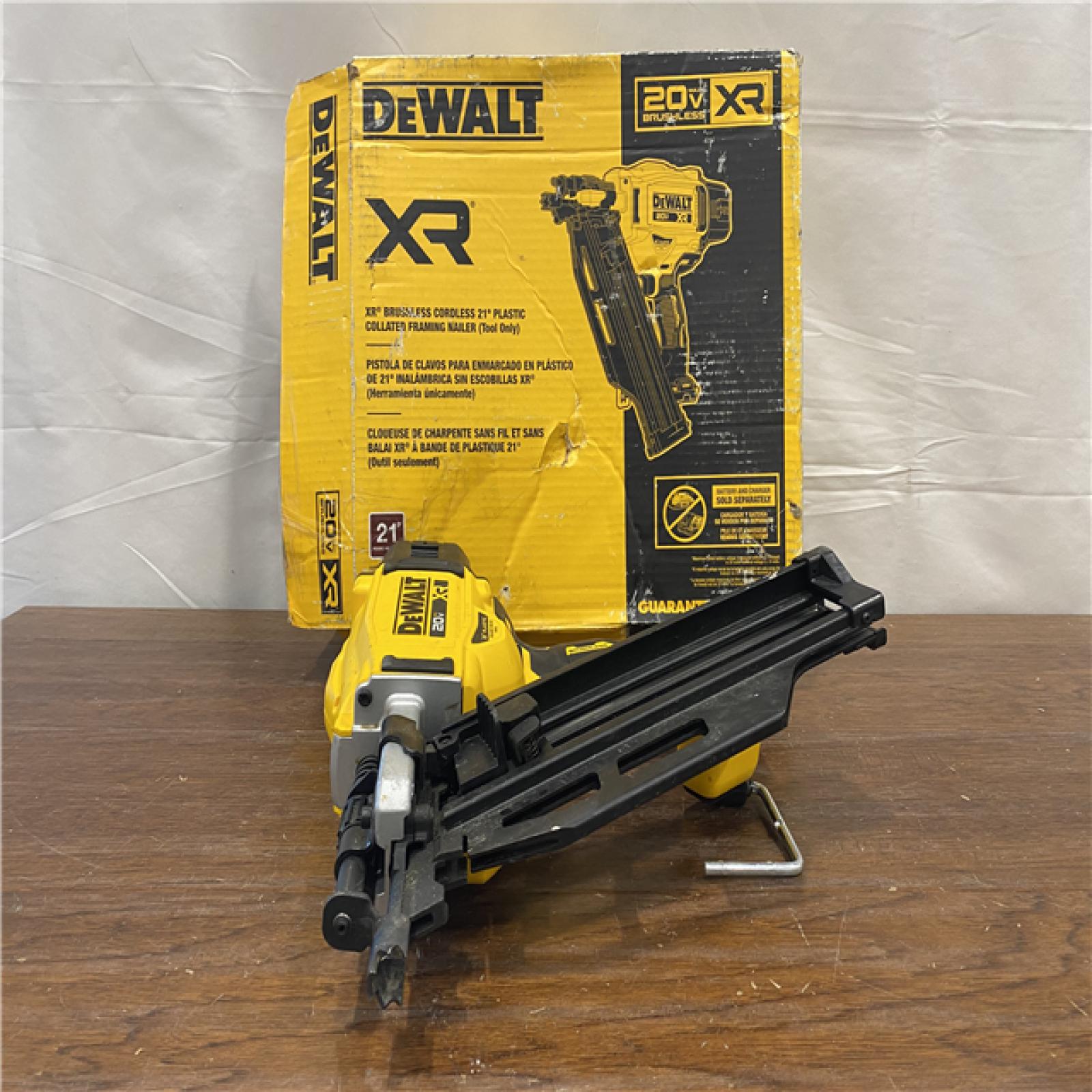 AS-IS DEWALT 20-Volt 21Â° Cordless Framing Nailer (Tool-Only)