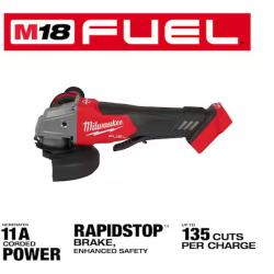 NEW! - Milwaukee M18 FUEL 18V Lithium-Ion Brushless Cordless 4-1/2 in./5 in. Grinder w/Paddle Switch (Tool-Only)