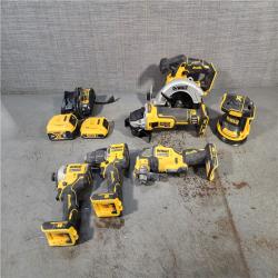 HOUSTON LOCATION - AS-IS Dewalt 20-Volt MAX ToughSystem Lithium-Ion 6-Tool Cordless Combo Kit