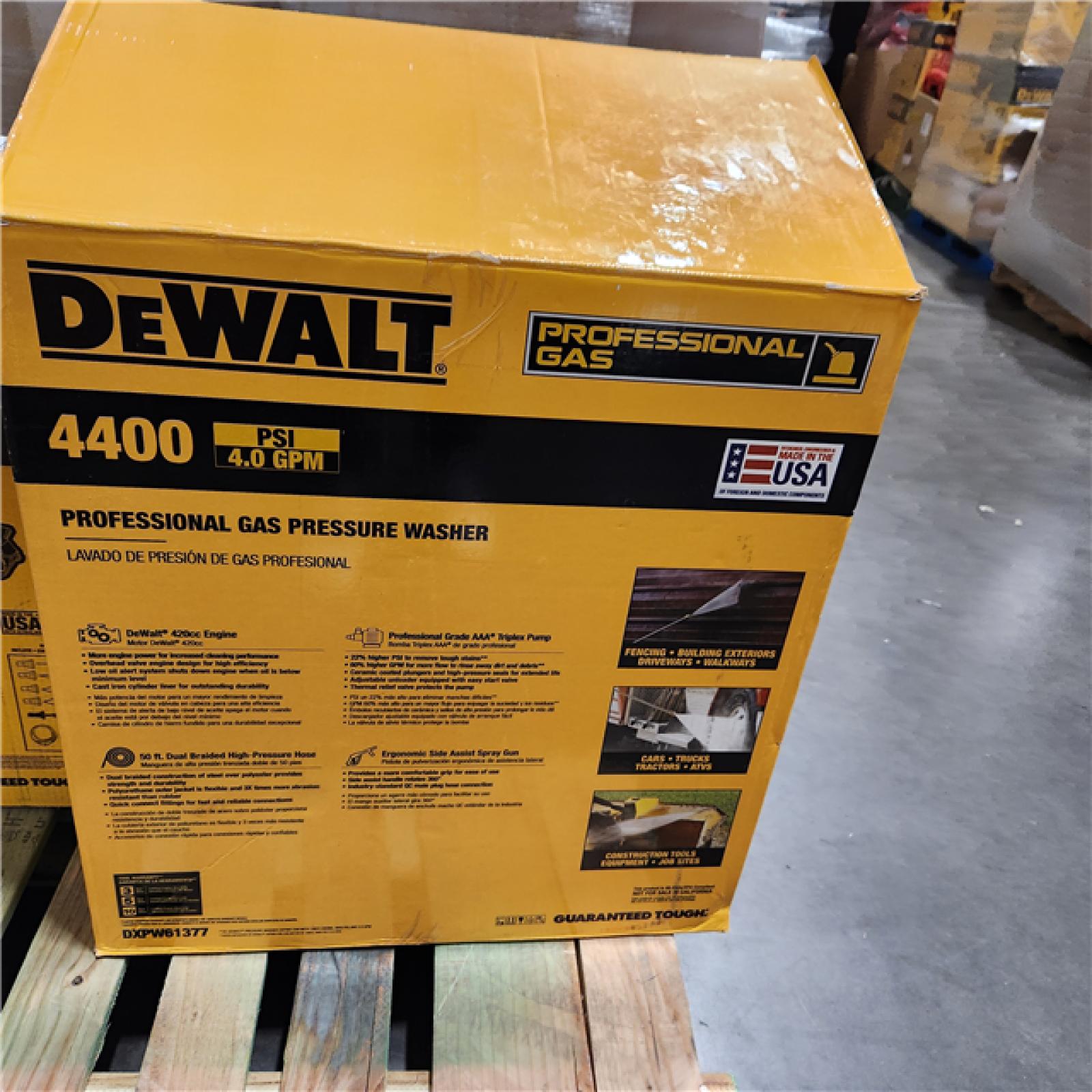 Dallas Location - As-Is DXPW61377 Dewalt 4400 PSI Pressure Washer